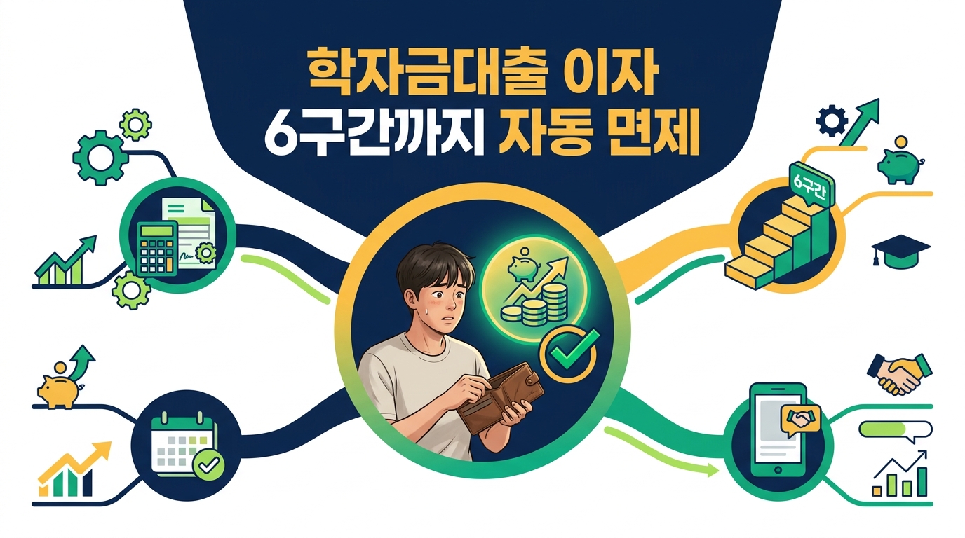 2026학년도 2학기 학자금대출 이자면제 6구간 확대, 자동 적용 자격 조건 확인하세요