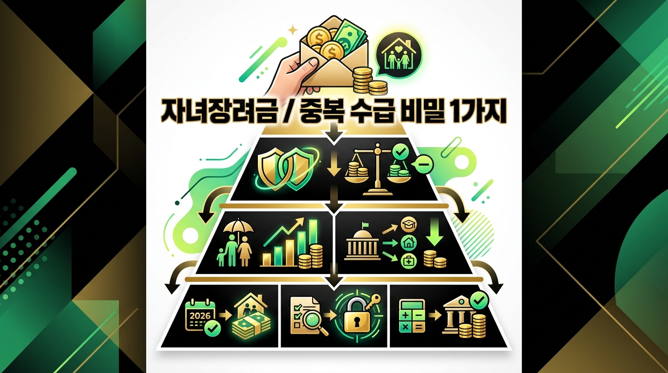 자녀장려금 중복 수급 되나? 다른 지원금과 함께 받을 때 감액되는 조건 정리