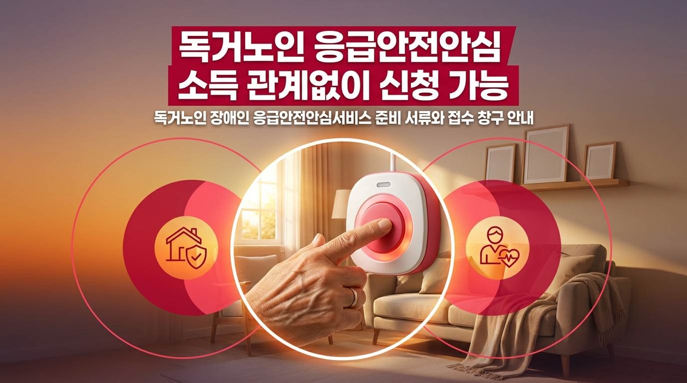독거노인 장애인 응급안전안심서비스 준비 서류와 접수 창구 안내