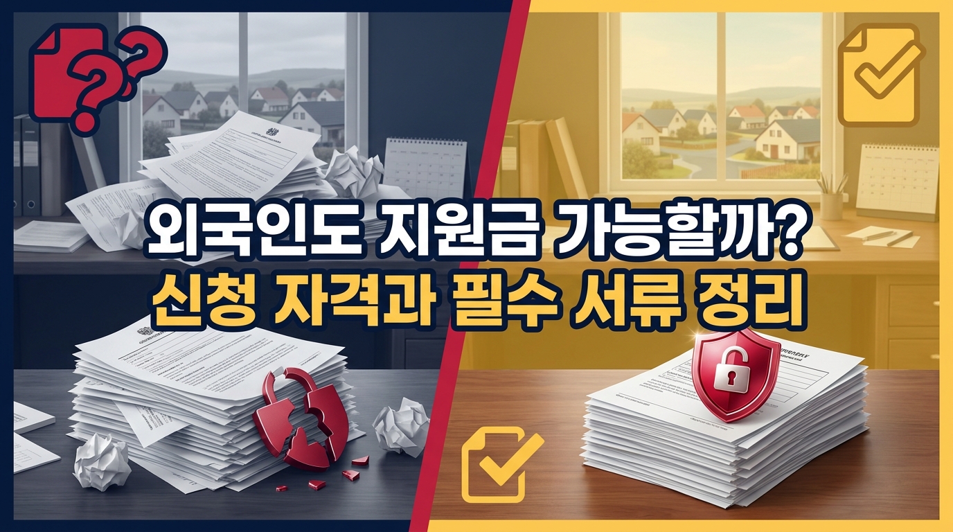 김포시 대남소음방송 피해지원금, 외국인 신청 자격과 준비 서류