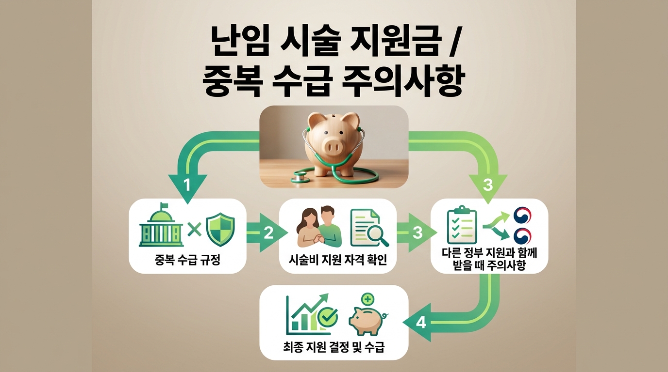 난임부부 시술비 지원사업 중복 수급 규정, 다른 정부 지원과 함께 받을 때 주의사항은?