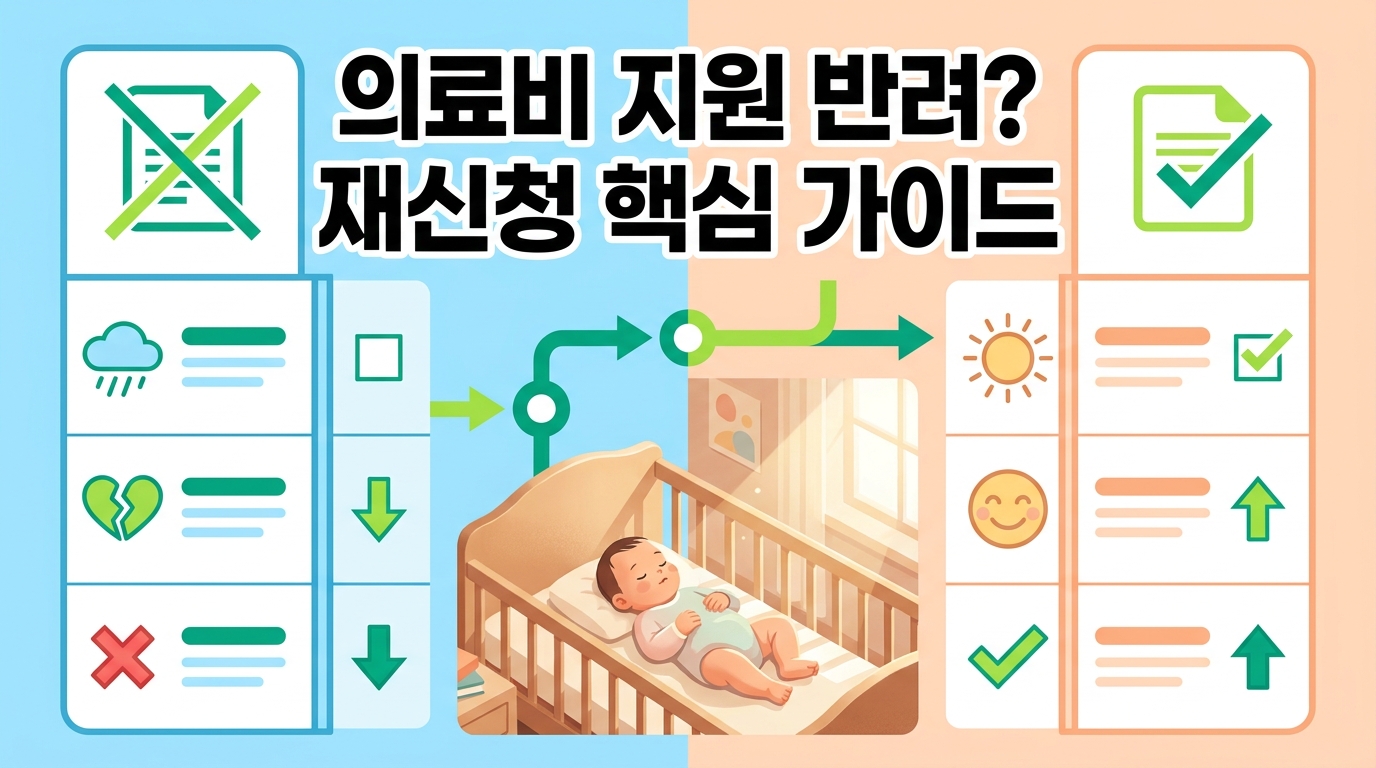 미숙아 및 선천성이상아 의료비 지원 신청이 반려되었나요? 상태별 맞춤 재신청 가이드